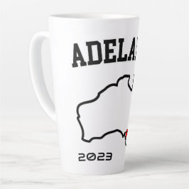Adelaide Stadtkarte Maßgeschneidertes Jahr Milchtasse
