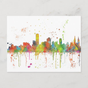 ADELAIDE, SÜDAUSTRALIENSKYLINE POSTKARTE