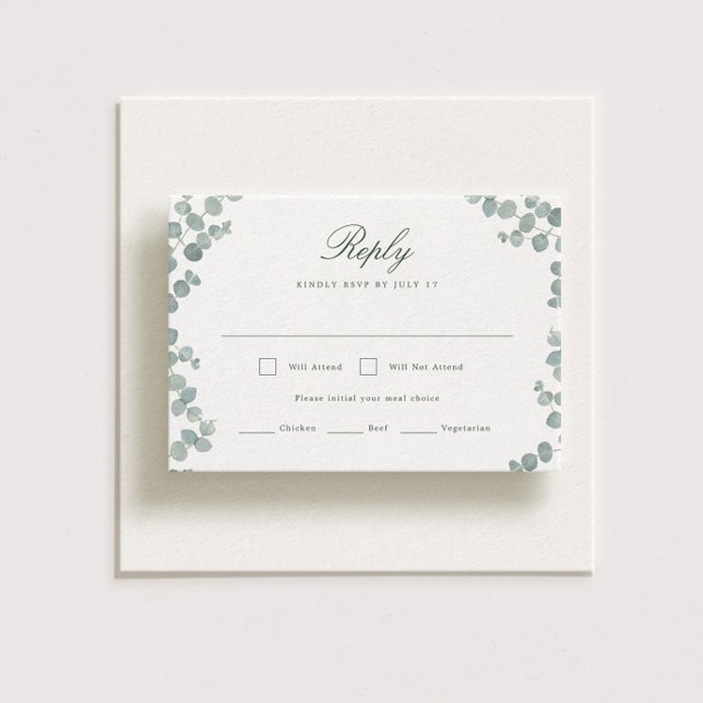 Adelaide Wedding Horizontal RSVP Card (Von Creator hochgeladen)