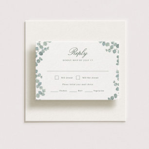 Adelaide Wedding Horizontal RSVP Card Karte