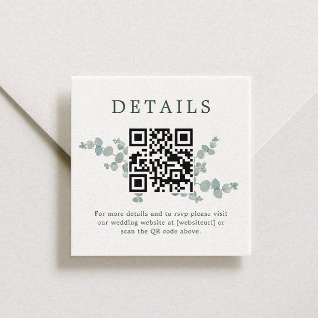 Adelaide Wedding QR Code Begleitkarte (Von Creator hochgeladen)