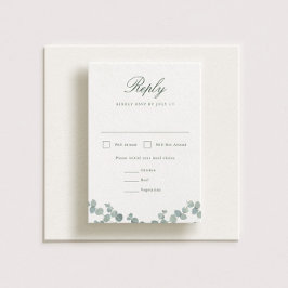 Adelaide Wedding Vertical RSVP Card Karte