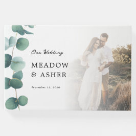 Adelaide Wedding Watercolor Eukalyptus und Foto Gästebuch