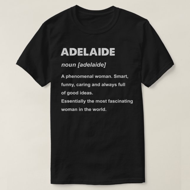 Adelaidname T-Shirt (Design vorne)