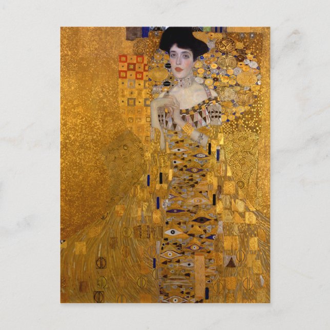 Adele Bloch-Bauers Portrait von Gustav Klimt 1907 Postkarte (Vorderseite)