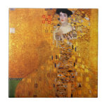 Adele Bloch-Bauers Portrait von Gustav Klimt Fliese<br><div class="desc">Gustav Klimt - Adele Bloch-Bauers Portrait 1907. Frühere Lage dieses Gemäldes: ehemals Österreichische Galerie im Schloss Belvedere in Wien. Dieses Gemälde wurde Ronald S. für 135 Millionen Dollar verkauft. 2006 brachte Lauder es in seine Neue Galerie in New York. Zu dieser Zeit war es das teuerste Gemälde, das jemals verkauft...</div>