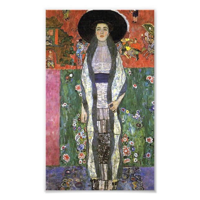 Adele Bloch von Gustav Klimt Art Nouveau Art Fotodruck (Vorne)