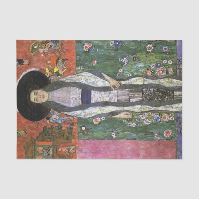 Adele Bloch von Gustav Klimt Art Nouveau Art Seidenpapier (Vorderseite)