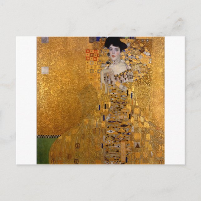 Adele, die Dame im Gold - Gustav Klimt Postkarte (Vorderseite)