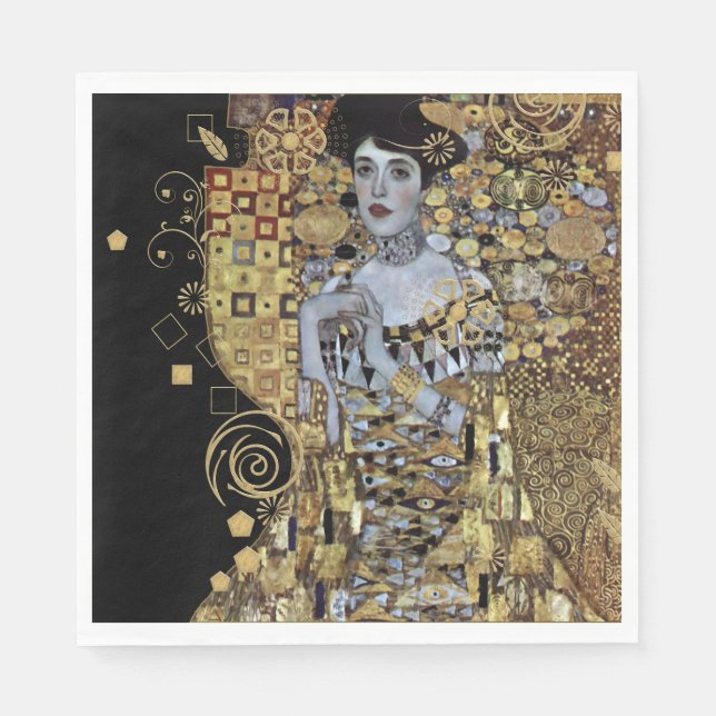 Adele Klimt Paper Napkin Serviette (Vorderseite)