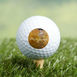 Adele, Lady in Gold von Gustav Klimt, Mit Monogram Golfball