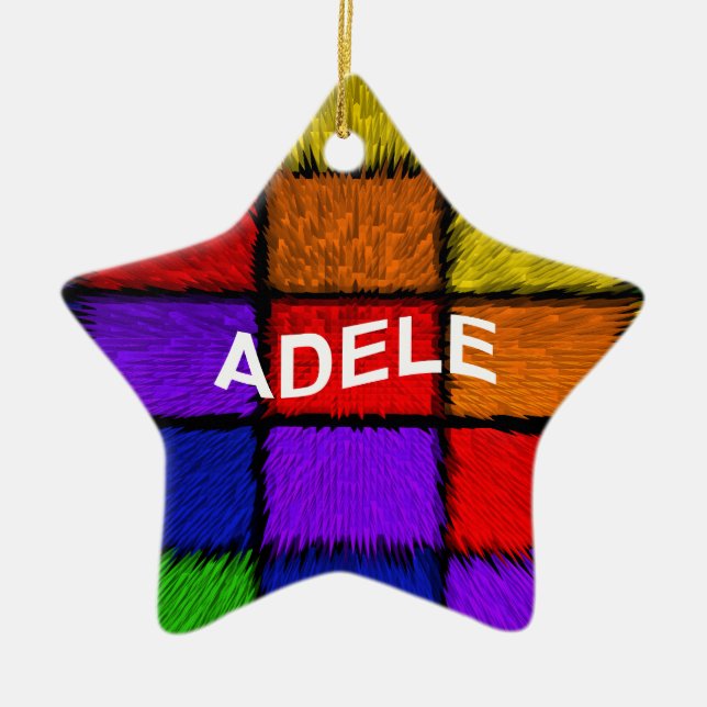 ADELE (weibliche Namen) Keramikornament (Vorne)