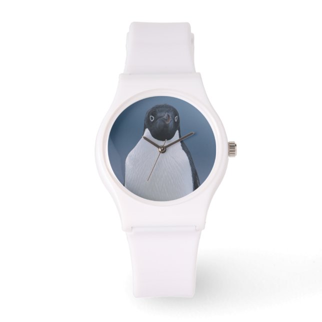 Adelie Penguin on Ice Armbanduhr (Vorderseite)