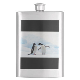 Adelie Penguins Flachmann