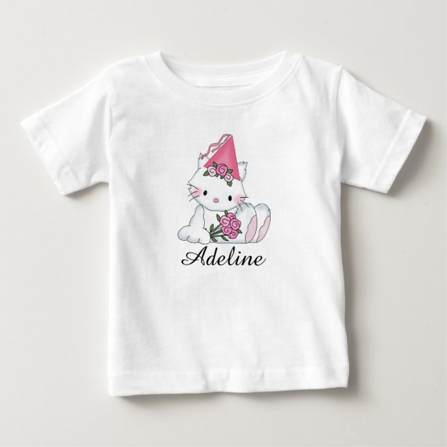 Adeline's Personalisiertes Baby Geschenk Baby T-shirt (Vorderseite)