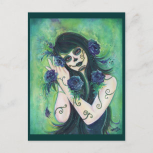 Adelita Day of Dead carte postale Par Renee L.Lavo