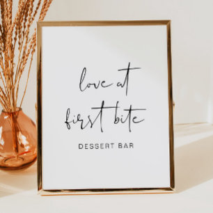 ADELLA Edgy Modern Minimalist Dessertbar-Plakat Poster