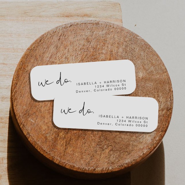 Adella Edgy Moderne Minimalistische Rücksendeadres (Von Creator hochgeladen)