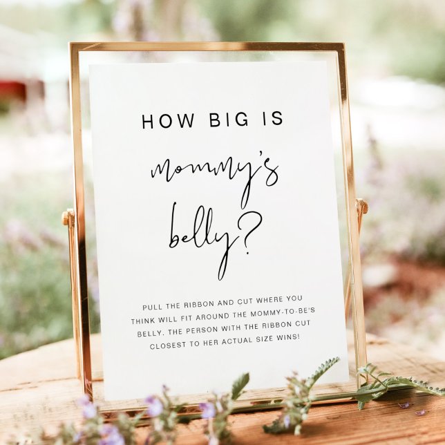 ADELLA Minimalistisch modern wie groß ist ihr Bauc Poster (Von Creator hochgeladen)