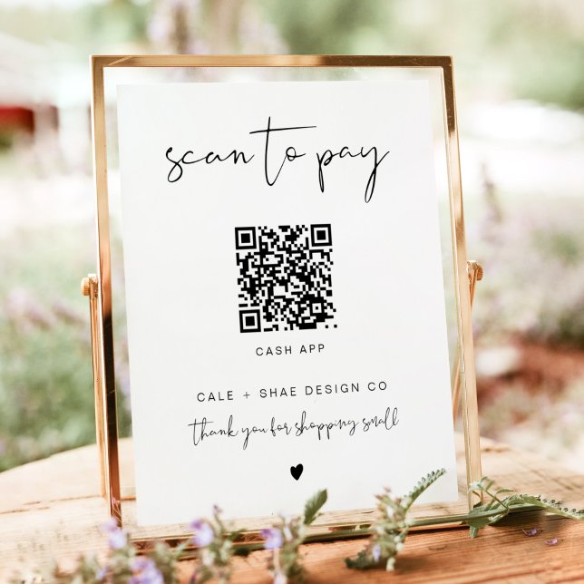 ADELLA Minimalistisches Zahlungszeichen für kleine Poster (Von Creator hochgeladen)