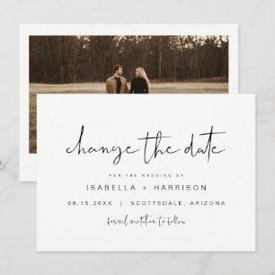 ADELLA Moderne Minimal Modifier la date Invitation