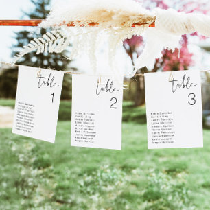 ADELLA Moderne Minimalistische Tischkarte Einladung