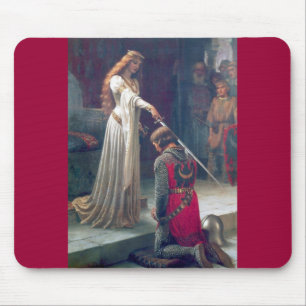 Adelnde antike Malerei des Ritters Damenkönigin Mousepad