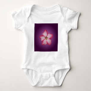 Adenium rosa Blütenflora Gradient Violett Baby Strampler