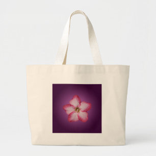 Adenium rosa Blütenflora Gradient Violett Jumbo Stoffbeutel