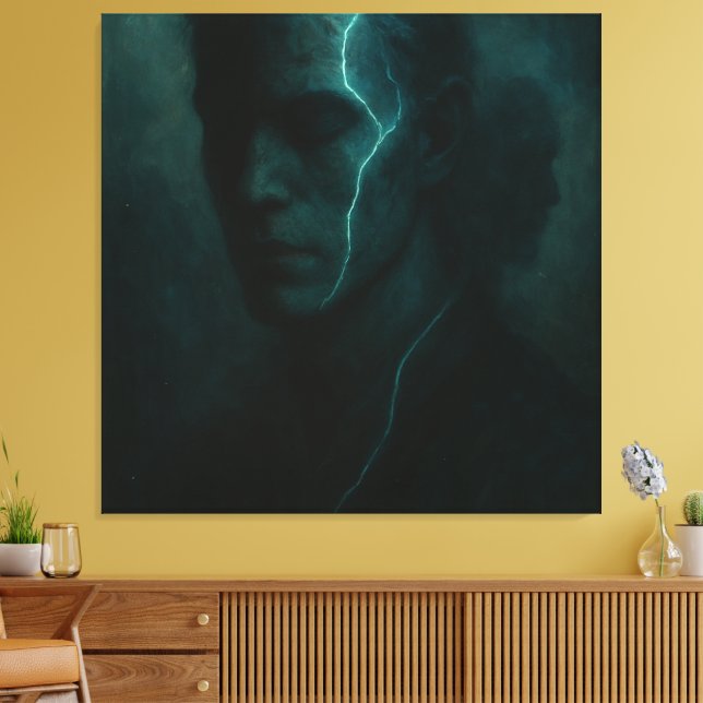Adern des Schweigens Leinwanddruck (Insitu (Wohnzimmer))