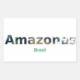 Adesivo Amazonas Rechteckiger Aufkleber