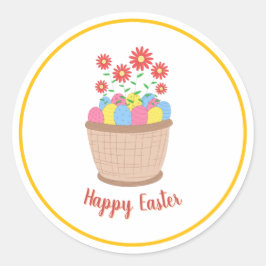 Adesivo de Páscoa (Happy Easter) Runder Aufkleber
