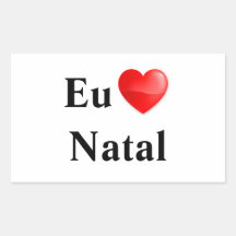 Adesivo eu amo Natal