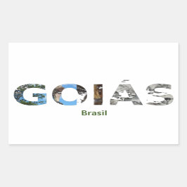 Adesivo Goiás Rechteckiger Aufkleber