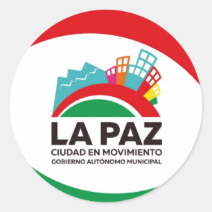Adesivo La Paz Runder Aufkleber