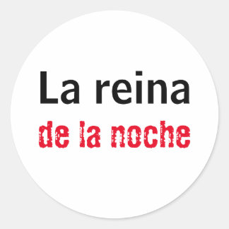 Adesivo la reian de la noche runder aufkleber