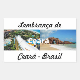 Adesivo lembrança de Ceará Rechteckiger Aufkleber