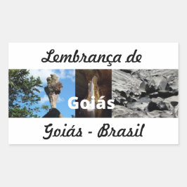 Adesivo lembrança de Goiás Rechteckiger Aufkleber