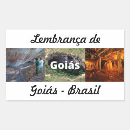 Adesivo lembrança de Goiás Rechteckiger Aufkleber