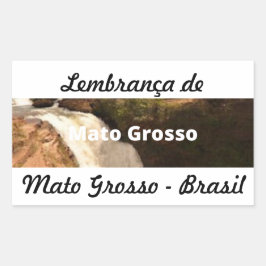 Adesivo lembrança de Mato Grosso Rechteckiger Aufkleber