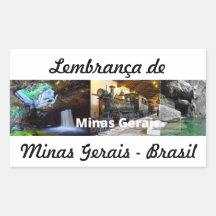 Adesivo lembrança de Minas Gerais
