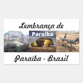 Adesivo lembrança de Paraíba Rechteckiger Aufkleber