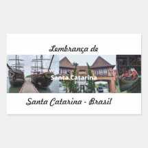 Adesivo lembrança de Santa Catarina Brasil