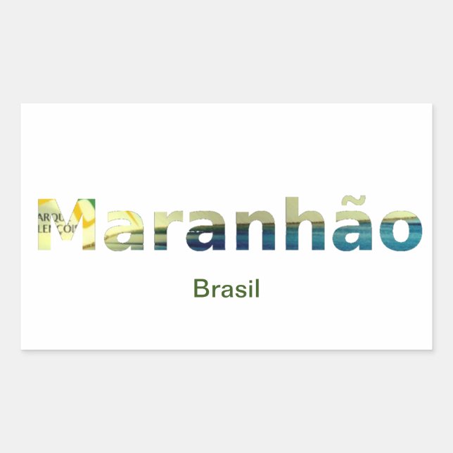 Adesivo Maranhão Rechteckiger Aufkleber (Vorderseite)