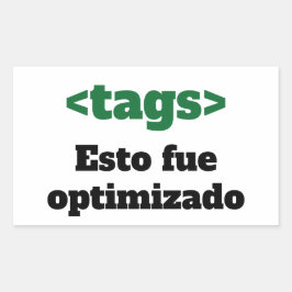 Adesivo optimizado rechteckiger aufkleber