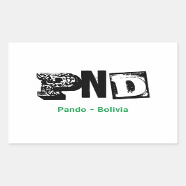 Adesivo PND Pando Bolivia Rechteckiger Aufkleber