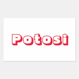 Adesivo Potosi Rechteckiger Aufkleber