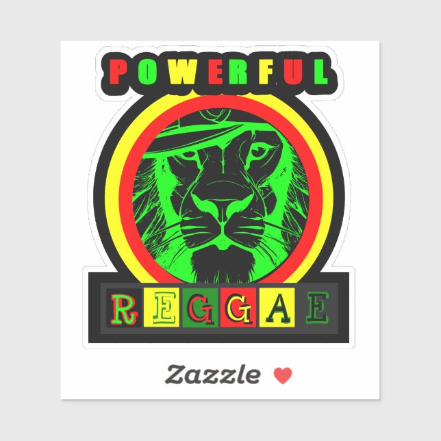 Adesivo Powerful Reggae Aufkleber (Blatt)