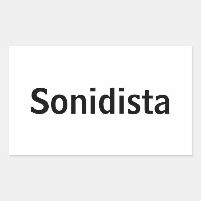Adesivo Sonidista Rechteckiger Aufkleber (Vorderseite)