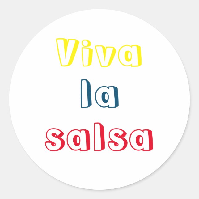 Adesivo viva la salsa runder aufkleber (Vorderseite)